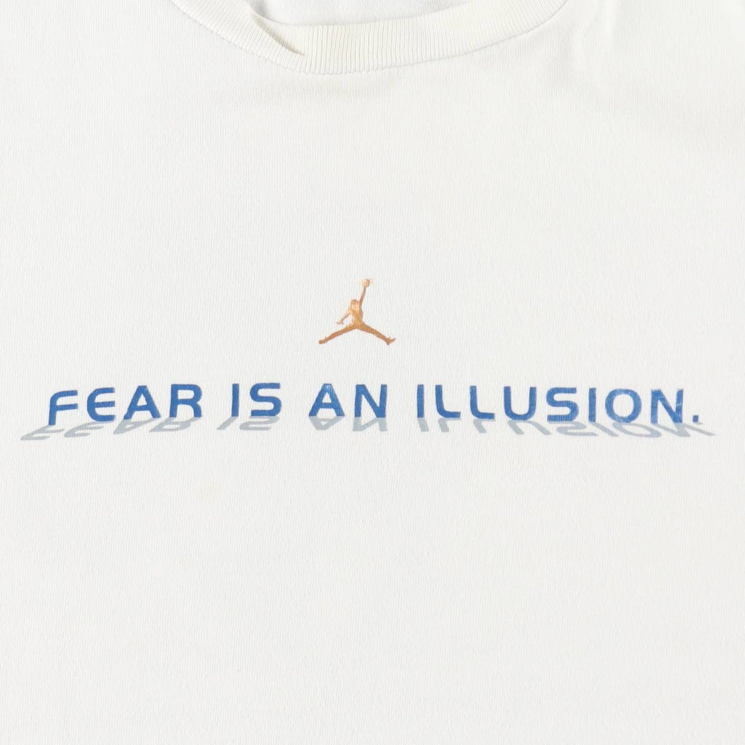 2000'S Nike Michael Jordan sports print T-shirt, men's size L (approx.) cotton white type Vintage Second Hand