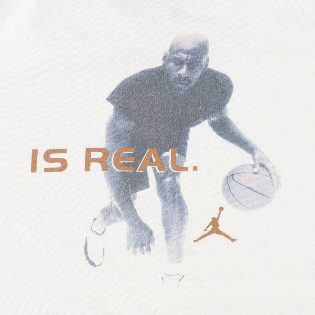 2000'S Nike Michael Jordan sports print T-shirt, men's size L (approx.) cotton white type Vintage Second Hand
