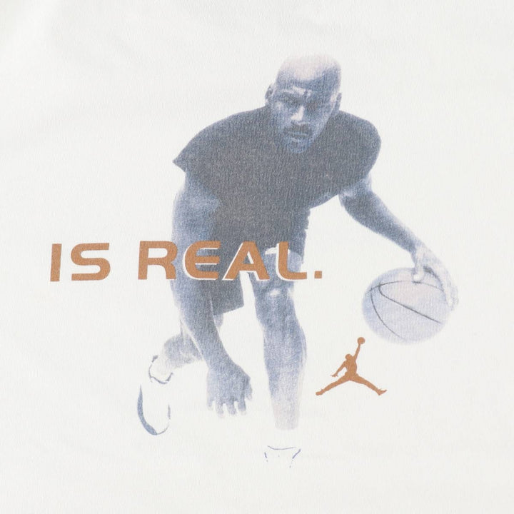 2000'S Nike Michael Jordan sports print T-shirt, men's size L (approx.) cotton white type Vintage Second Hand