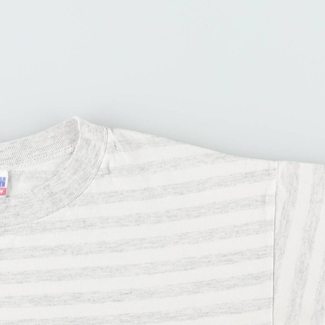 90'S TRENCH MLB Baltimore Orioles Striped Pattern Logo Print T-Shirt, Made in USA, Men's Size L (approx.), Vintage, Short Sleeve cotton white type Vintage Second Hand