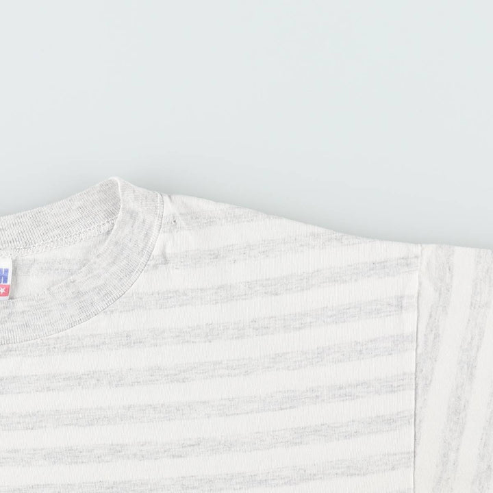 90'S TRENCH MLB Baltimore Orioles Striped Pattern Logo Print T-Shirt, Made in USA, Men's Size L (approx.), Vintage, Short Sleeve cotton white type Vintage Second Hand