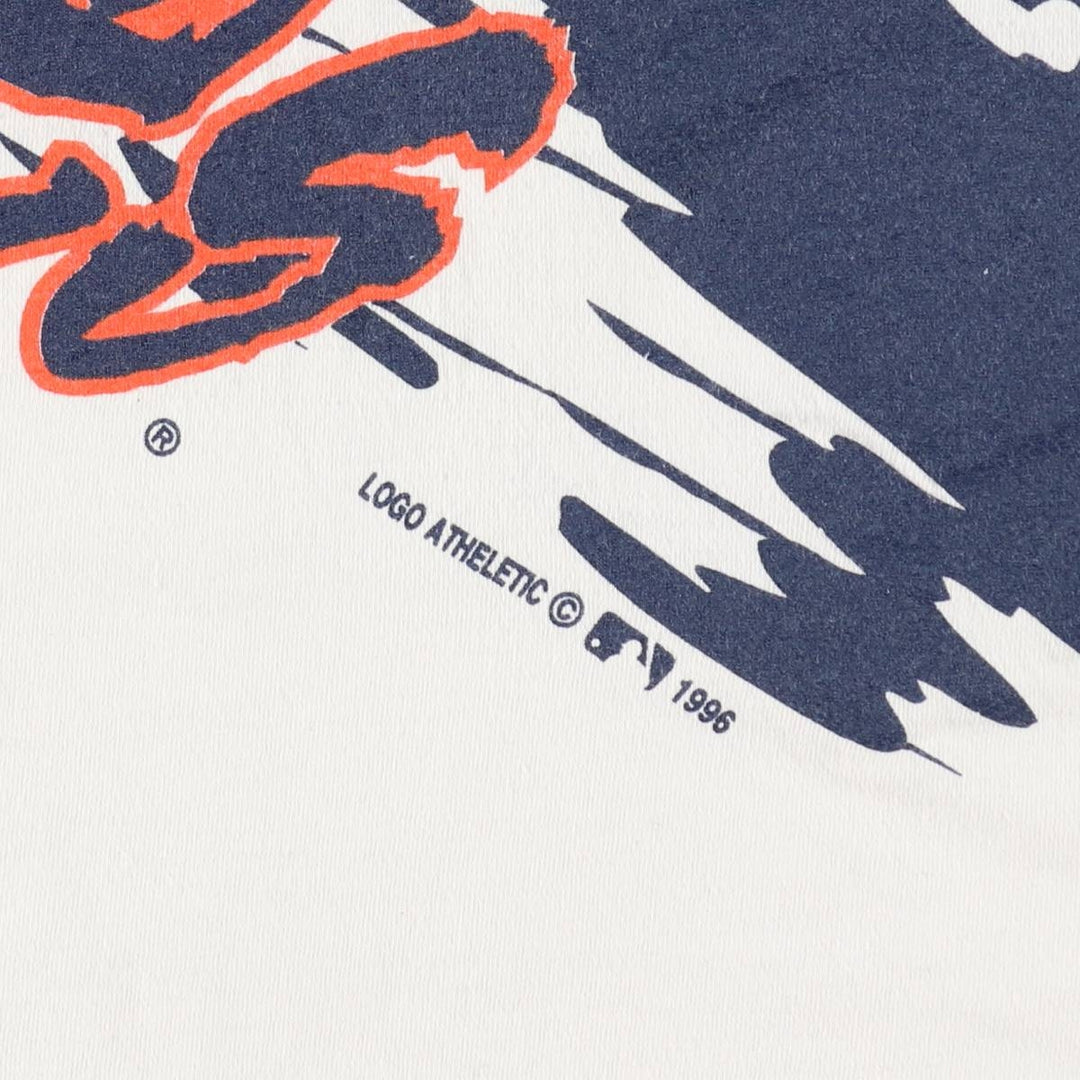 90'S LOGO ATHLETIC MLB SAN DIEGO PADRES Sports Print T-Shirt, Men's Size L (approx.), Vintage cotton white type Vintage Second Hand