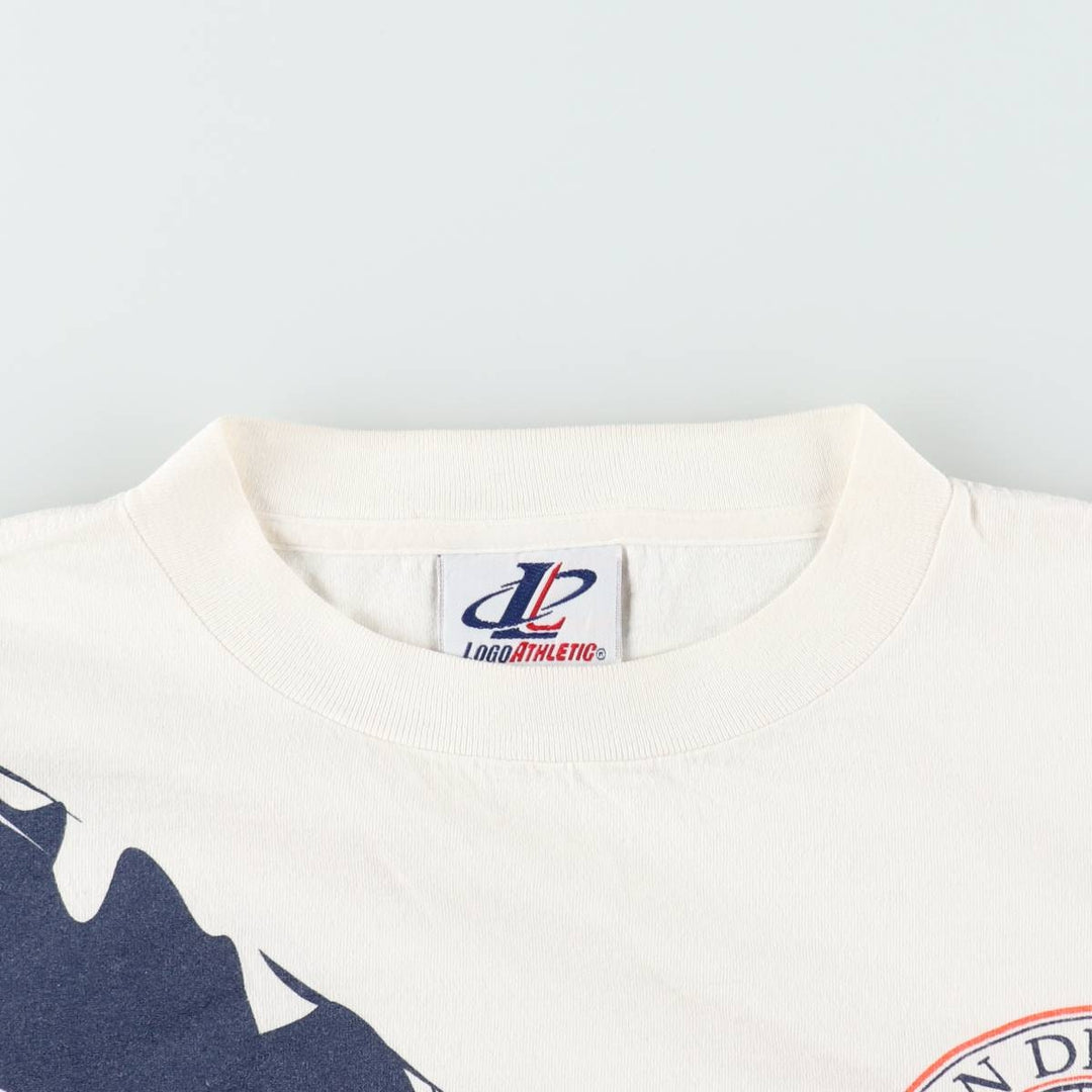 90'S LOGO ATHLETIC MLB SAN DIEGO PADRES Sports Print T-Shirt, Men's Size L (approx.), Vintage cotton white type Vintage Second Hand