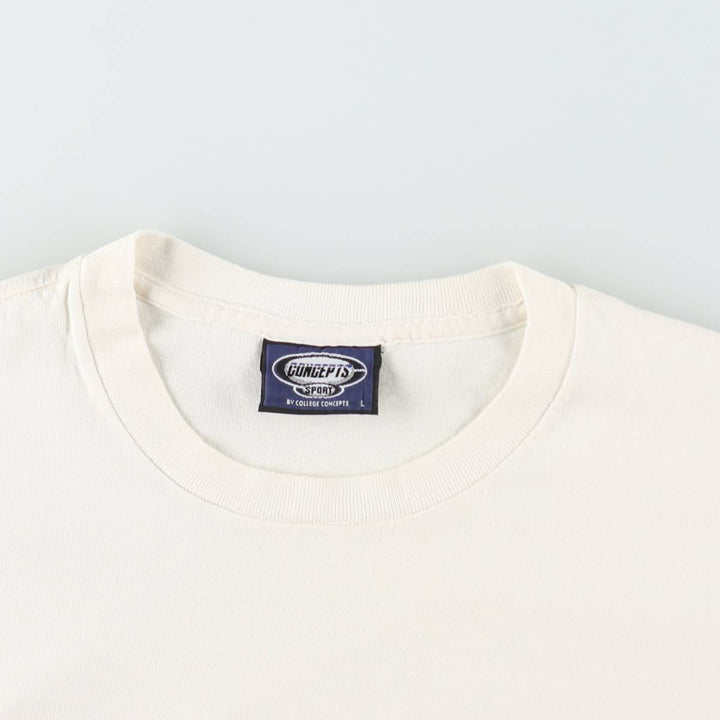 90'S CONCEPTS SPORT NBA Los Angeles Lakers Logo Print T-Shirt, Made in Canada, Men's Size L (approx.), Vintage cotton pale white type Vintage Second Hand