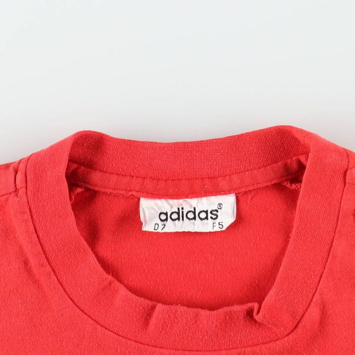 80s-90'S Adidas Bundesliga Bayern Munich sports t-shirt, men's size L (approx.) cotton red type Vintage Second Hand