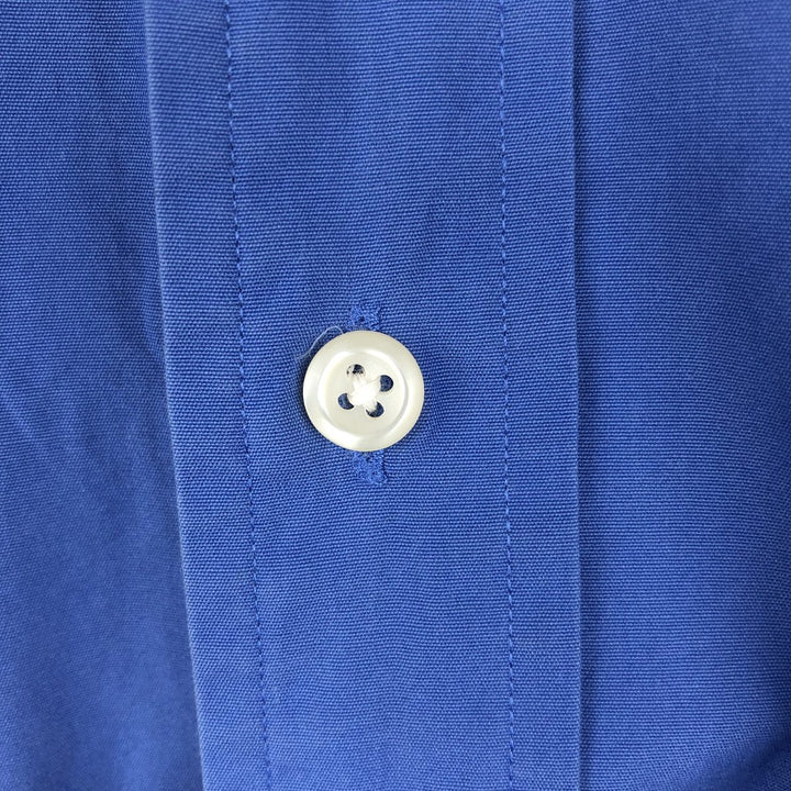 Ralph Lauren BLAKE short sleeve button down shirt, men's XL size cotton blue type Vintage Second Hand