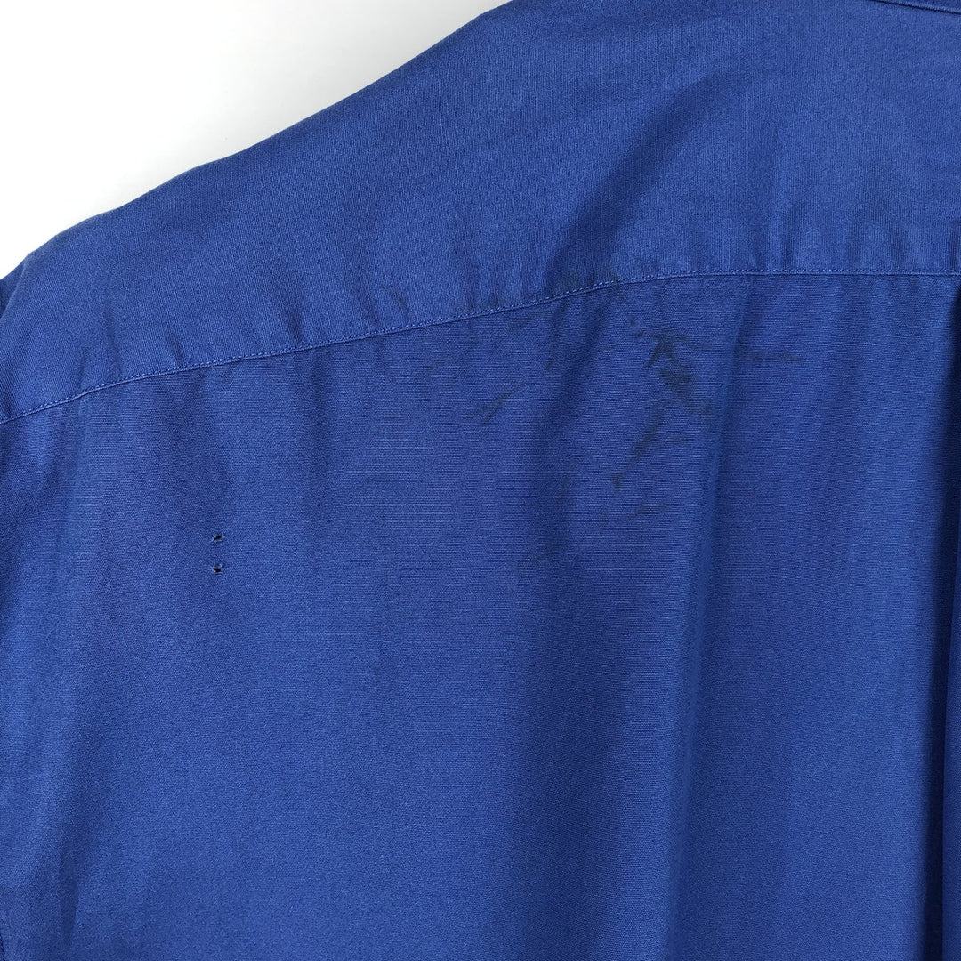 Ralph Lauren BLAKE short sleeve button down shirt, men's XL size cotton blue type Vintage Second Hand