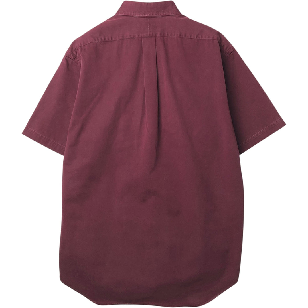 Ralph Lauren BLAKE short sleeve button down shirt, men's size M cotton Red type red-purple Vintage Second Hand