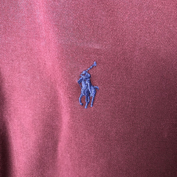 Ralph Lauren BLAKE short sleeve button down shirt, men's size M cotton Red type red-purple Vintage Second Hand