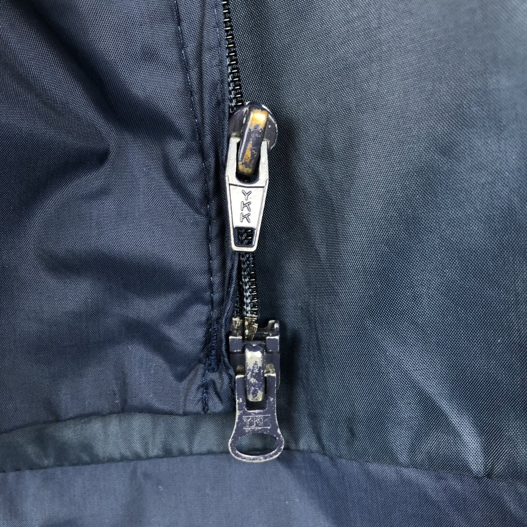 70s-80'S Lacoste IZOD Collared Nylon Jacket, Men's Size XL (Equivalent), Vintage Nylon navy blue type Vintage Second Hand