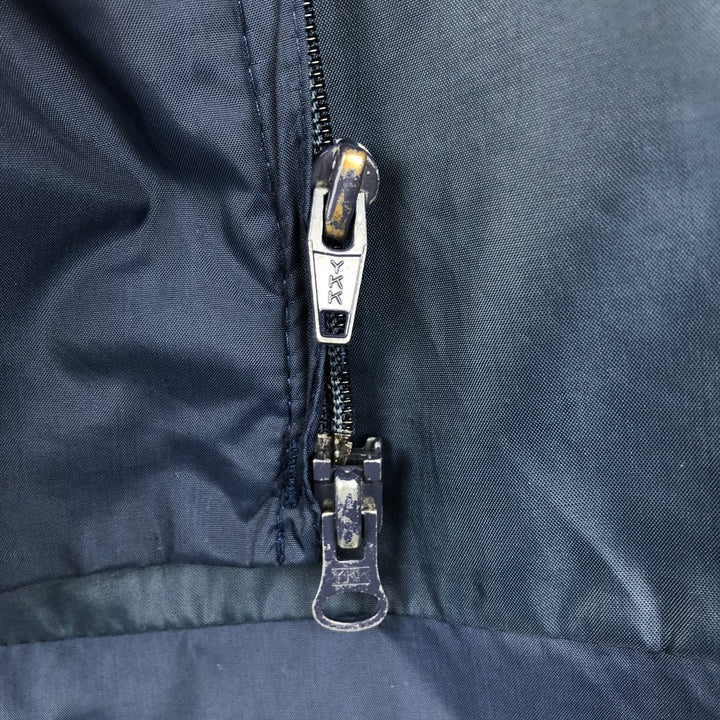 70s-80'S Lacoste IZOD Collared Nylon Jacket, Men's Size XL (Equivalent), Vintage Nylon navy blue type Vintage Second Hand