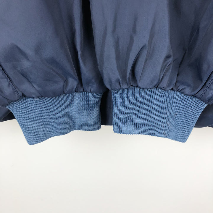 70s-80'S Lacoste IZOD Collared Nylon Jacket, Men's Size XL (Equivalent), Vintage Nylon navy blue type Vintage Second Hand