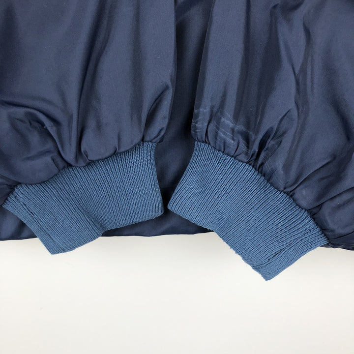 70s-80'S Lacoste IZOD Collared Nylon Jacket, Men's Size XL (Equivalent), Vintage Nylon navy blue type Vintage Second Hand