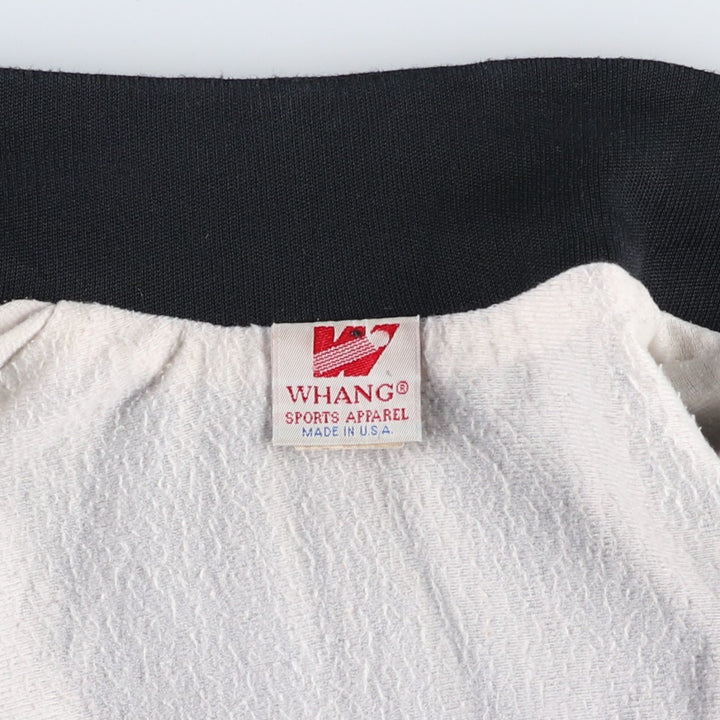 90'S WHANG Ford Racing Nylon Varsity Jacket Award Jacket Made in USA Men's XL equivalent Nylon black type Vintage Second Hand