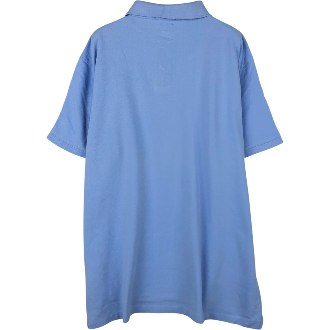 Ralph Lauren POLO RALPH LAUREN CUSTOM SLIM FIT short sleeve polo shirt men's XL equivalent cotton Blue type light blue Vintage Second Hand