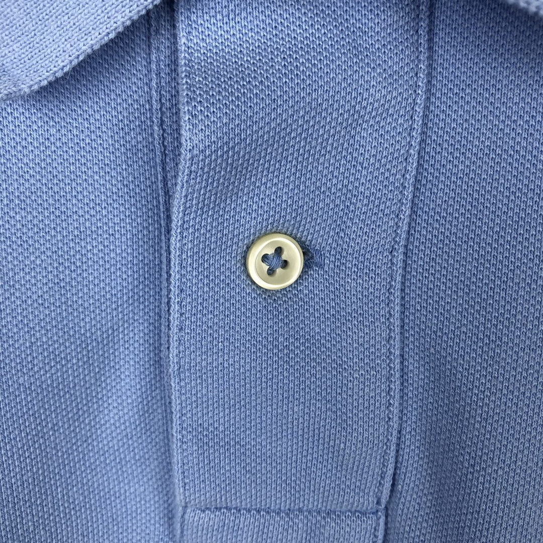 Ralph Lauren POLO RALPH LAUREN CUSTOM SLIM FIT short sleeve polo shirt men's XL equivalent cotton Blue type light blue Vintage Second Hand