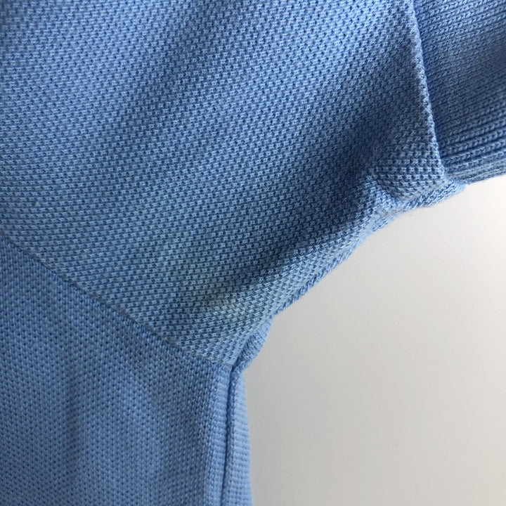 Ralph Lauren POLO RALPH LAUREN SLIM FIT short sleeve polo shirt, men's size M cotton Blue type light blue Vintage Second Hand