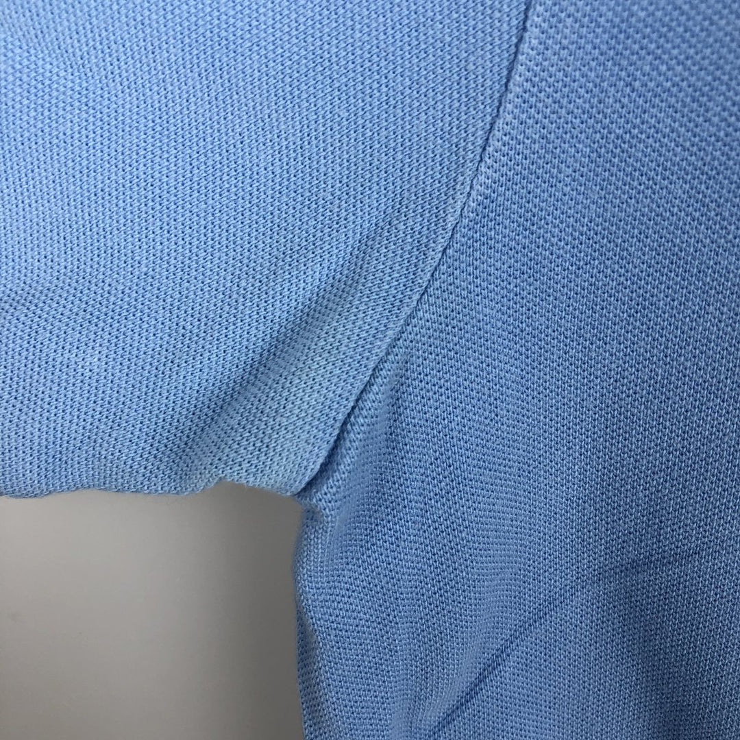 Ralph Lauren POLO RALPH LAUREN SLIM FIT short sleeve polo shirt, men's size M cotton Blue type light blue Vintage Second Hand