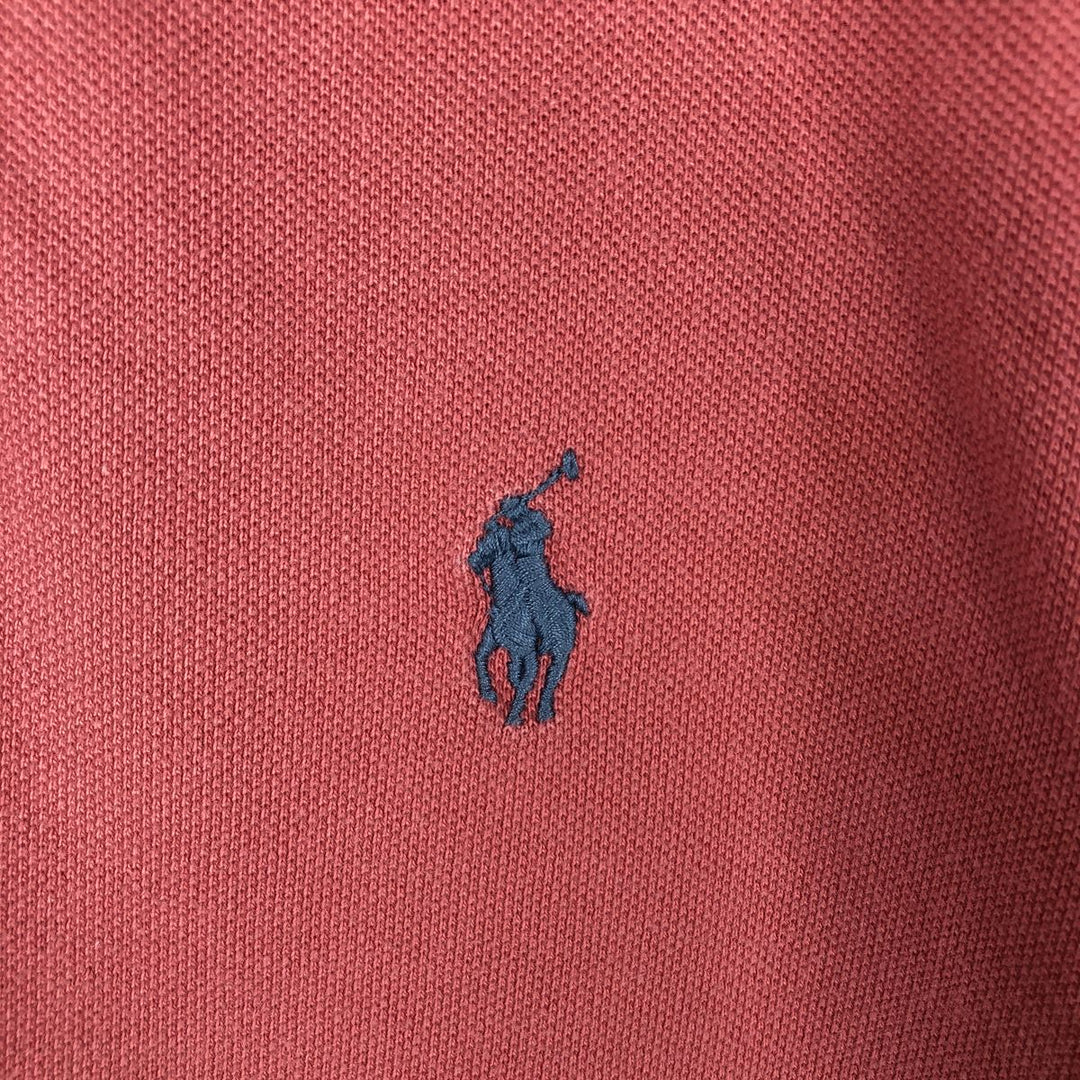 Ralph Lauren POLO RALPH LAUREN CUSTOM FIT short sleeve polo shirt men's M equivalent cotton pink type Vintage Second Hand