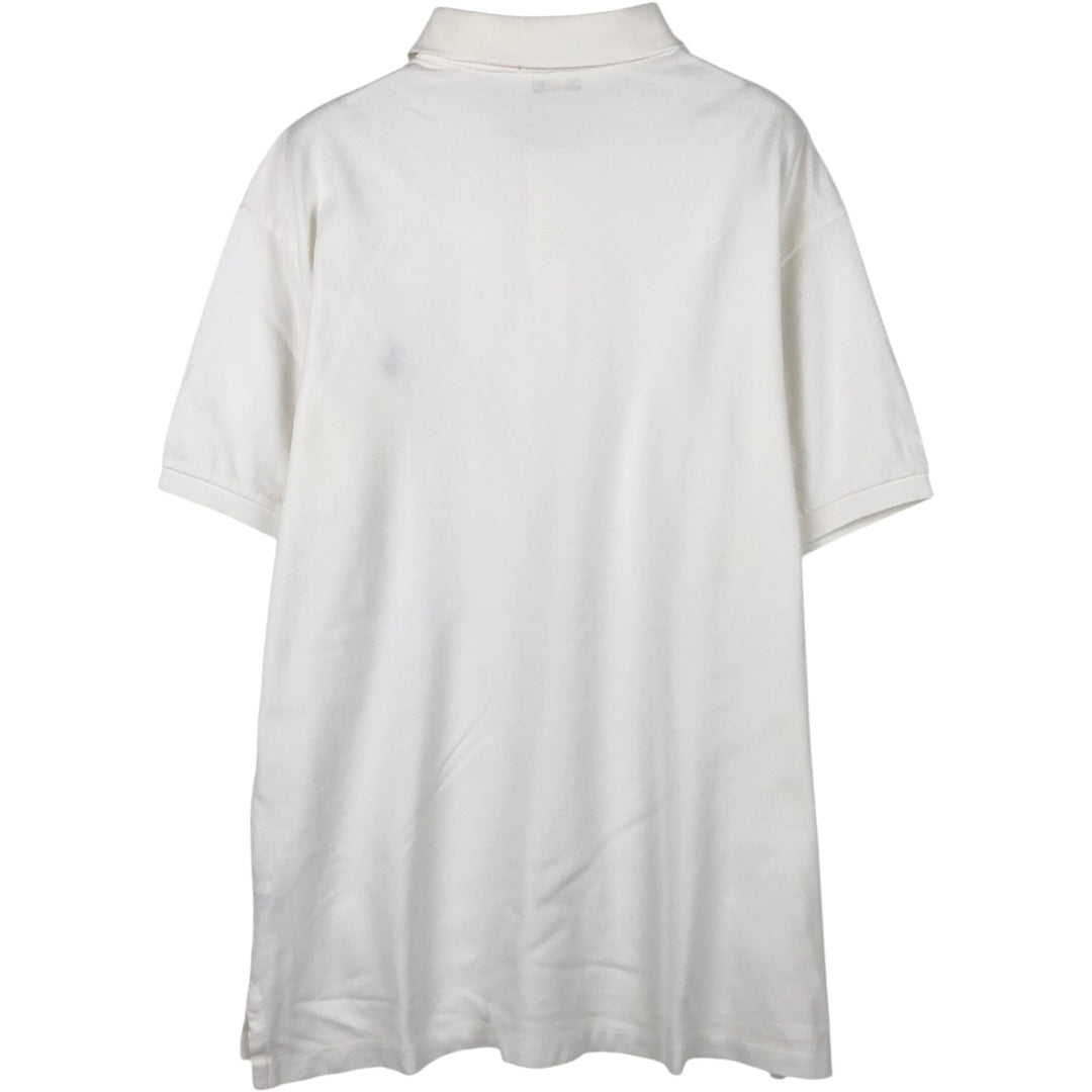 Ralph Lauren POLO RALPH LAUREN SLIM FIT short sleeve polo shirt men's XL equivalent cotton white type Vintage Second Hand
