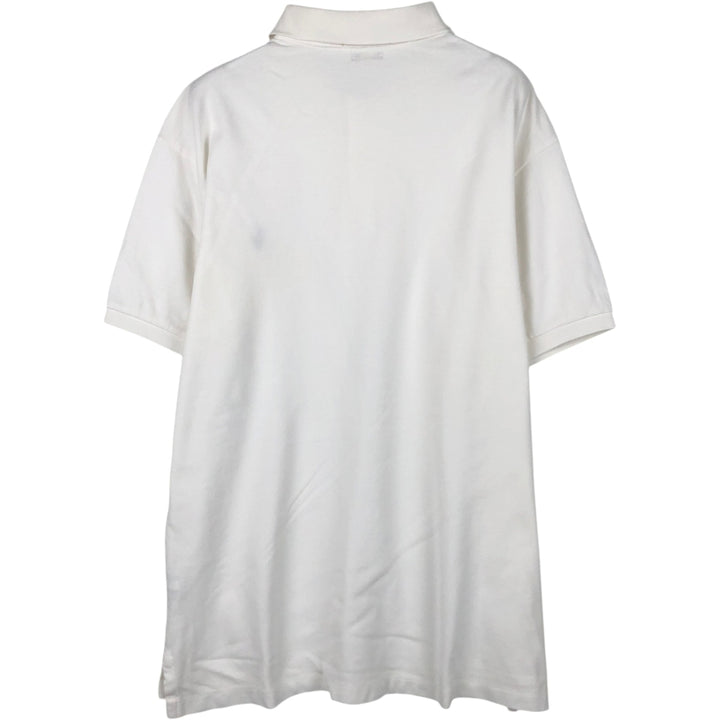 Ralph Lauren POLO RALPH LAUREN SLIM FIT short sleeve polo shirt men's XL equivalent cotton white type Vintage Second Hand