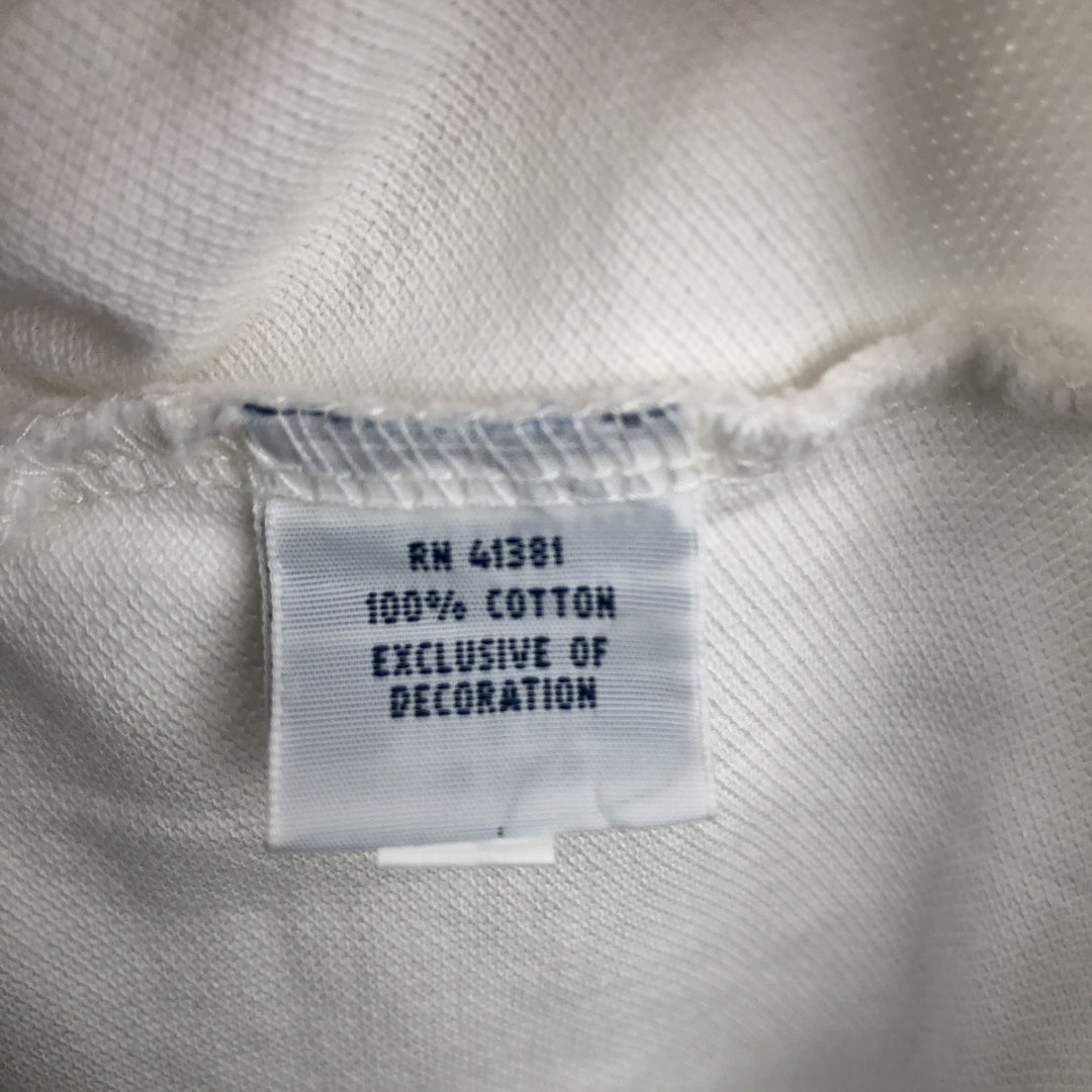 Ralph Lauren POLO RALPH LAUREN SLIM FIT short sleeve polo shirt men's XL equivalent cotton white type Vintage Second Hand