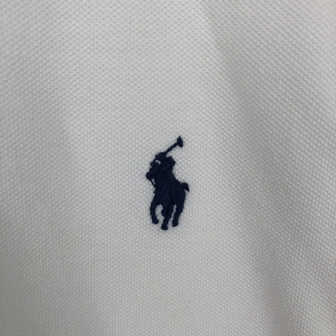 Ralph Lauren POLO RALPH LAUREN SLIM FIT short sleeve polo shirt men's XL equivalent cotton white type Vintage Second Hand