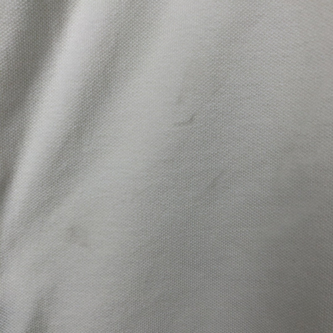 Ralph Lauren POLO RALPH LAUREN CUSTOM FIT short sleeve polo shirt men's size L cotton ivory Vintage Second Hand