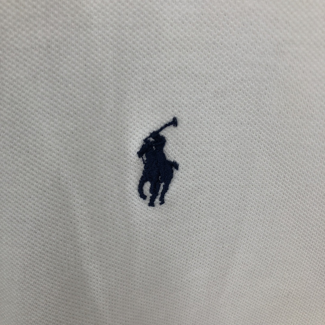 Ralph Lauren POLO by Ralph Lauren long sleeve polo shirt, men's size L cotton white type Vintage Second Hand