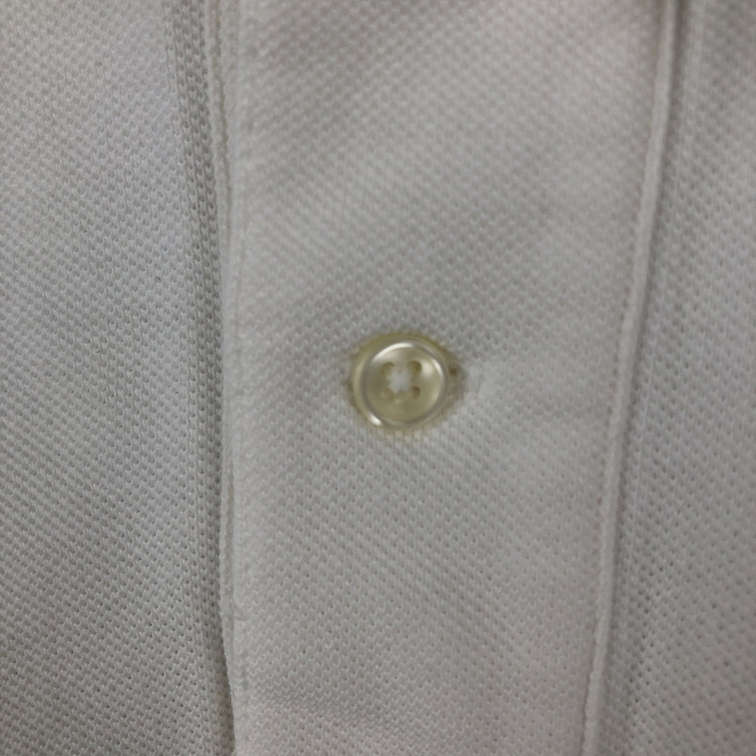 Ralph Lauren POLO by Ralph Lauren long sleeve polo shirt, men's size L cotton white type Vintage Second Hand