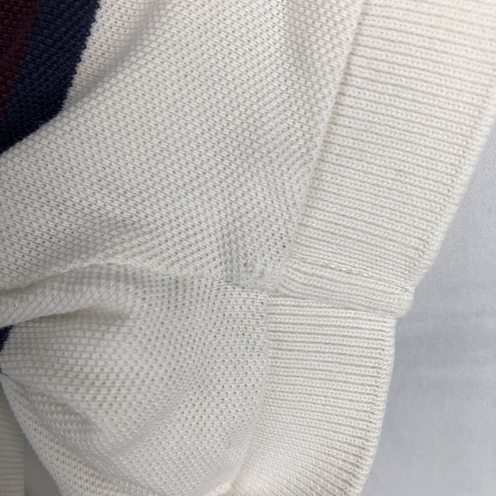 Ralph Lauren POLO by Ralph Lauren short sleeve striped polo shirt, men's size L cotton white type Vintage Second Hand