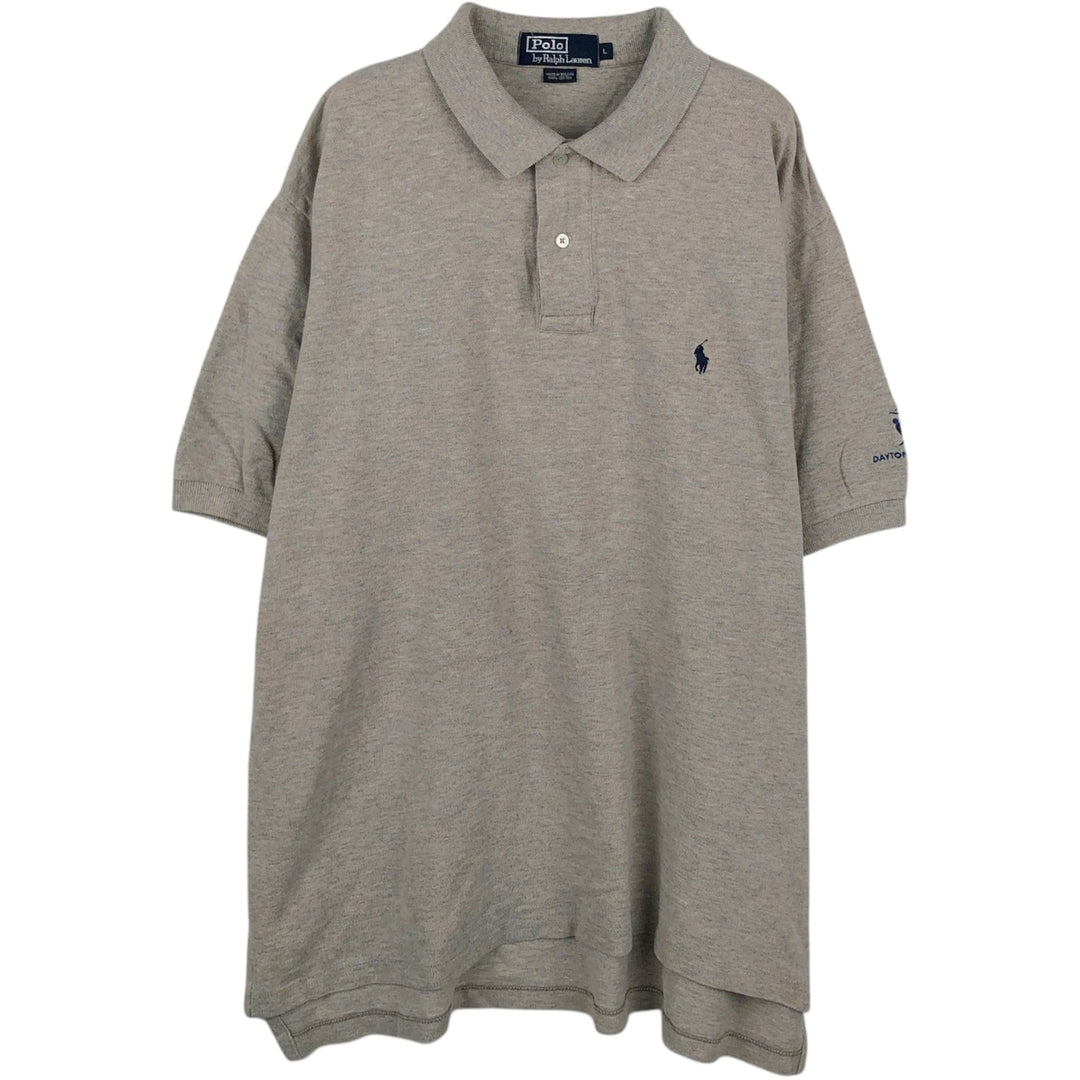 Ralph Lauren POLO by Ralph Lauren short sleeve polo shirt, men's size L cotton gray type Vintage Second Hand
