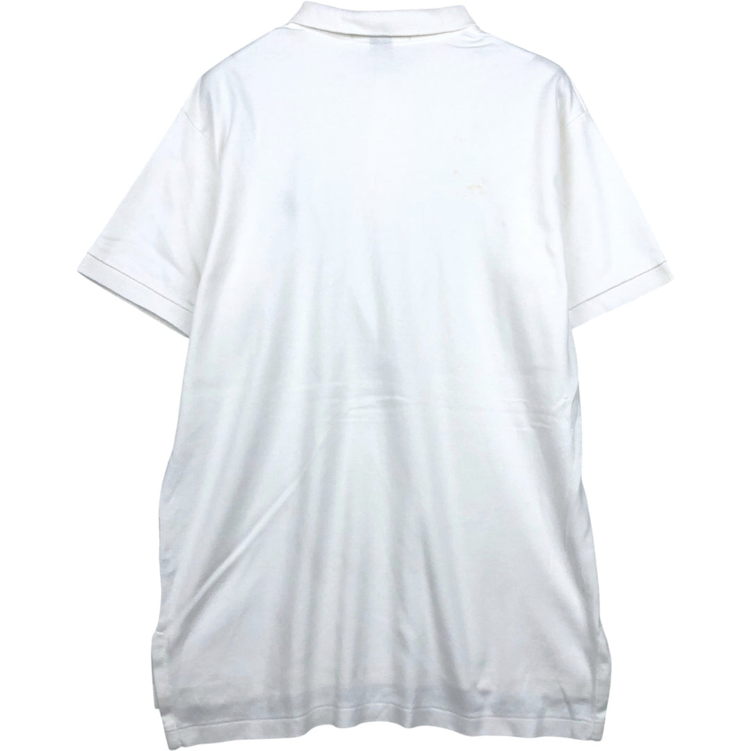 90'S Ralph Lauren POLO by Ralph Lauren short sleeve polo shirt made in USA, men's size L, vintage cotton white type Vintage Second Hand
