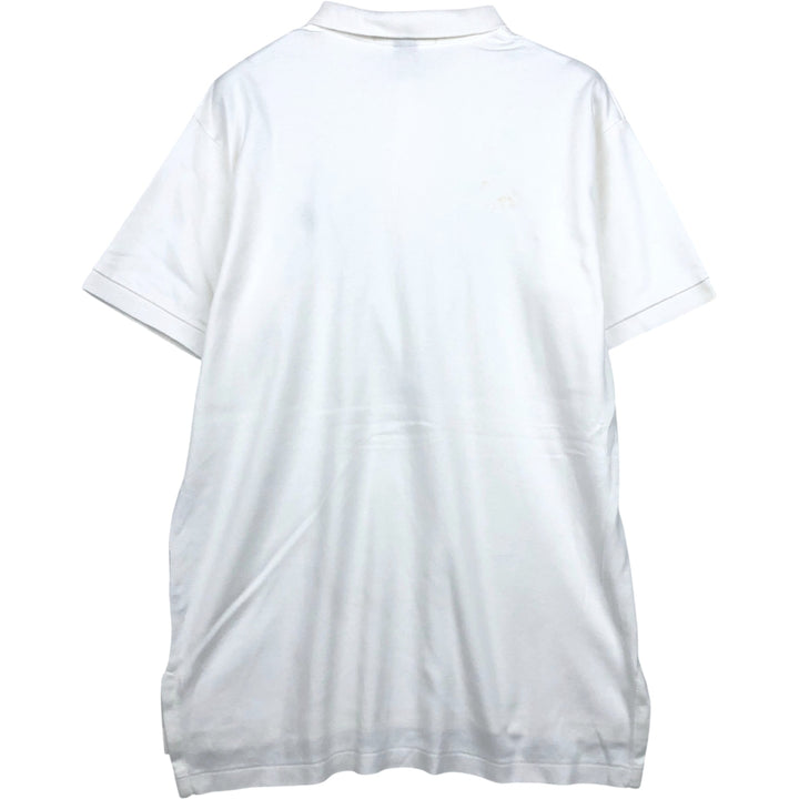 90'S Ralph Lauren POLO by Ralph Lauren short sleeve polo shirt made in USA, men's size L, vintage cotton white type Vintage Second Hand
