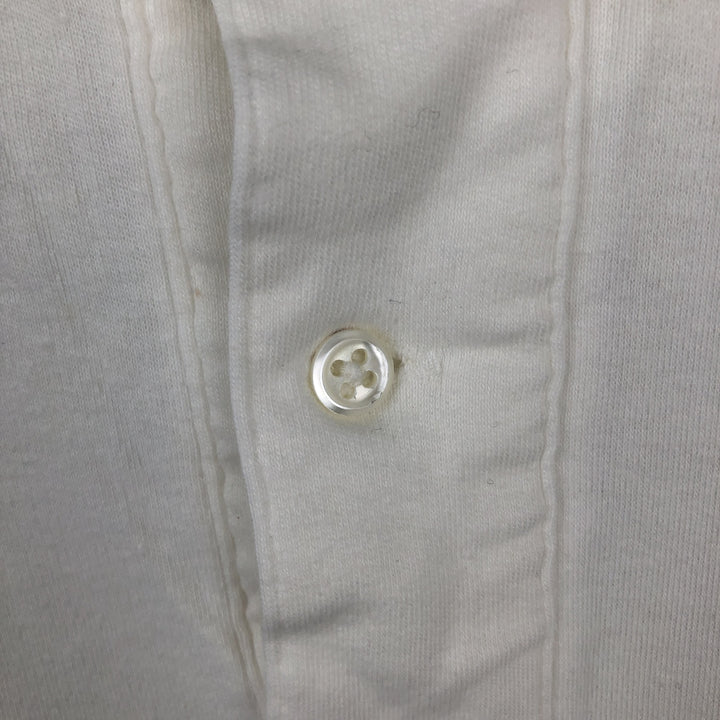 90'S Ralph Lauren POLO by Ralph Lauren short sleeve polo shirt made in USA, men's size L, vintage cotton white type Vintage Second Hand