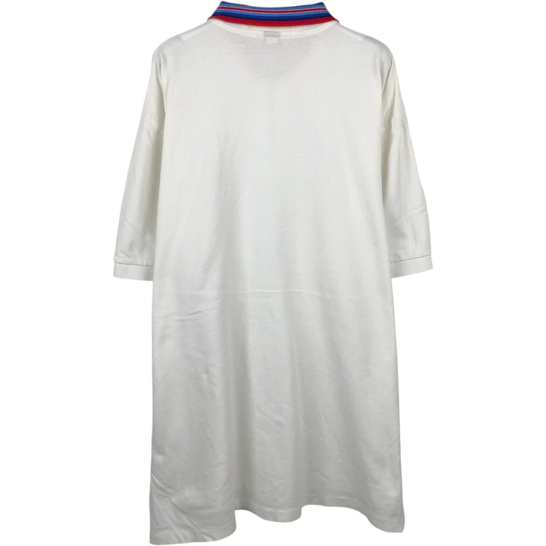 Ralph Lauren POLO by Ralph Lauren Half-Zip Short-Sleeve Polo Shirt, Men's Size XL (approx.) cotton white type Vintage Second Hand