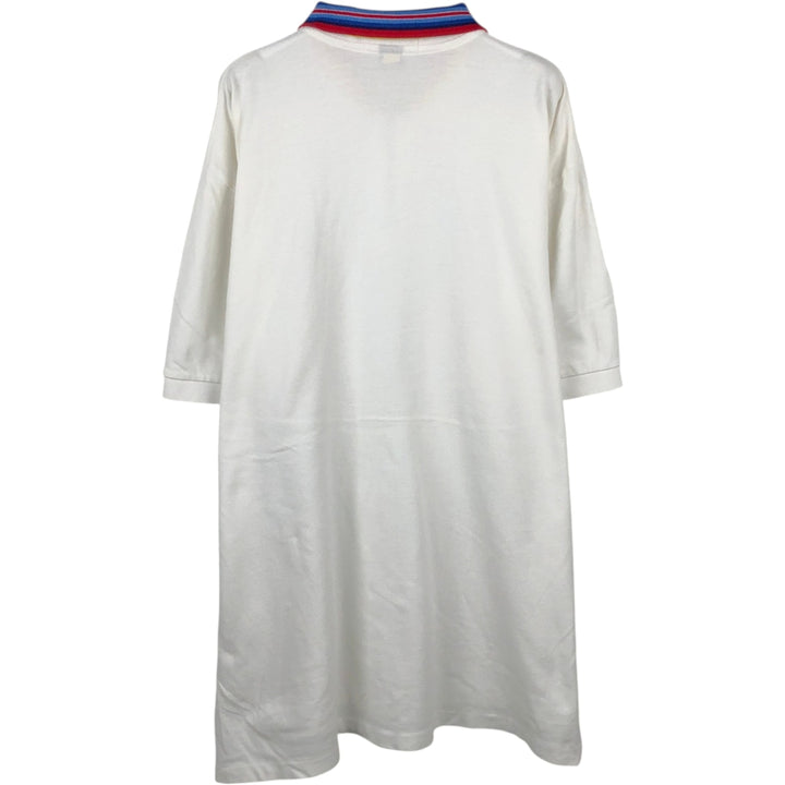 Ralph Lauren POLO by Ralph Lauren Half-Zip Short-Sleeve Polo Shirt, Men's Size XL (approx.) cotton white type Vintage Second Hand