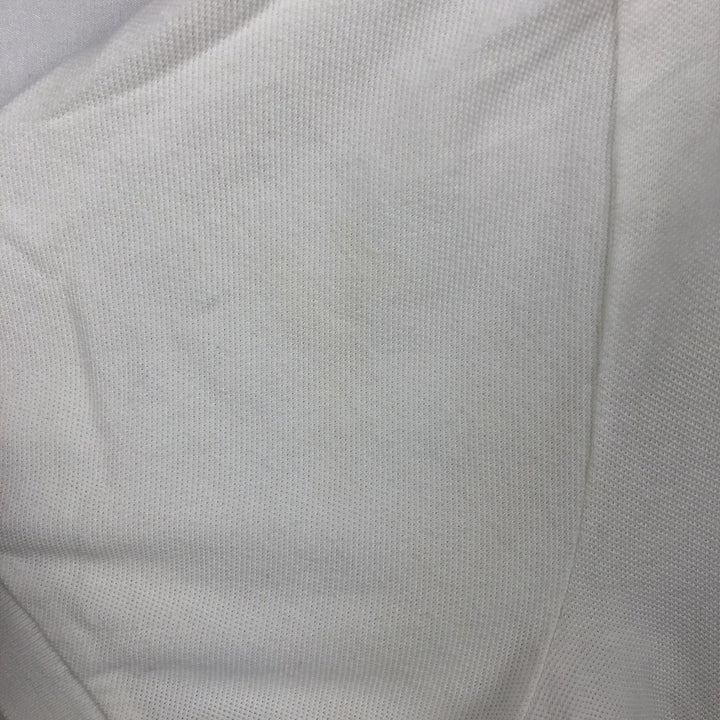 Ralph Lauren POLO by Ralph Lauren Half-Zip Short-Sleeve Polo Shirt, Men's Size XL (approx.) cotton white type Vintage Second Hand