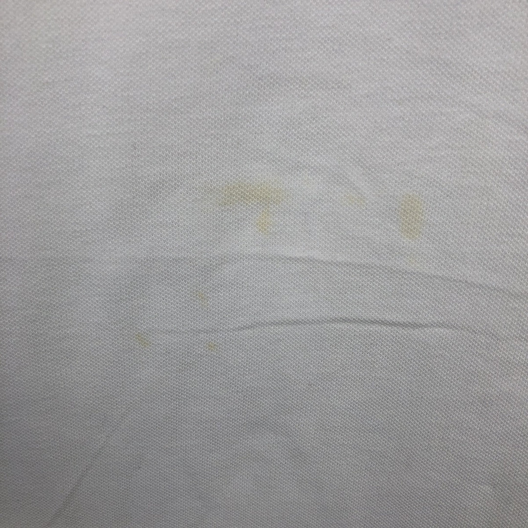 Ralph Lauren POLO by Ralph Lauren Half-Zip Short-Sleeve Polo Shirt, Men's Size XL (approx.) cotton white type Vintage Second Hand