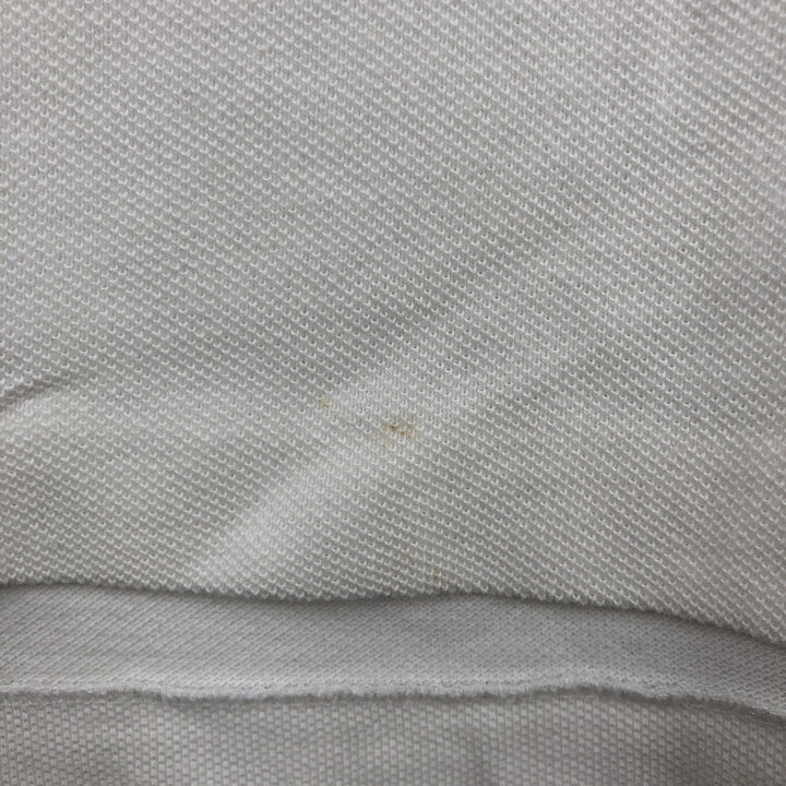 Ralph Lauren POLO by Ralph Lauren Half-Zip Short-Sleeve Polo Shirt, Men's Size XL (approx.) cotton white type Vintage Second Hand