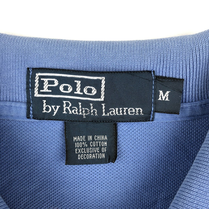 Ralph Lauren POLO by Ralph Lauren short sleeve polo shirt, men's size M cotton blue type Vintage Second Hand