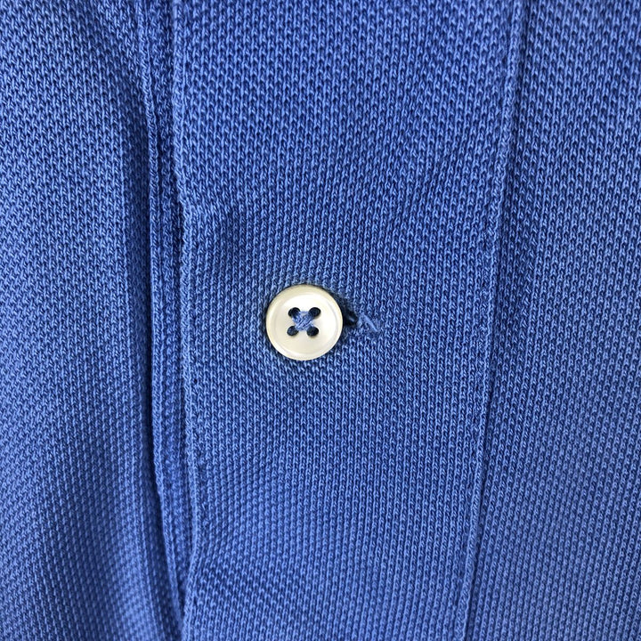 Ralph Lauren POLO by Ralph Lauren short sleeve polo shirt, men's size M cotton blue type Vintage Second Hand