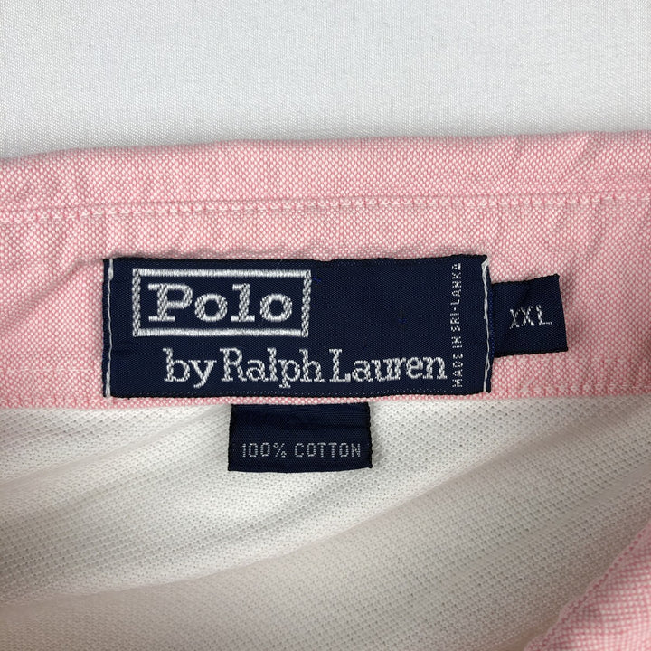 Ralph Lauren POLO by Ralph Lauren short sleeve polo shirt, men's size XXL cotton black type Vintage Second Hand