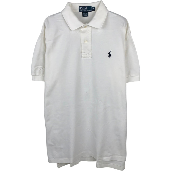 Ralph Lauren POLO by Ralph Lauren short sleeve polo shirt, men's size M cotton white type Vintage Second Hand