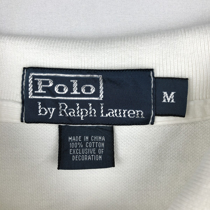 Ralph Lauren POLO by Ralph Lauren short sleeve polo shirt, men's size M cotton white type Vintage Second Hand