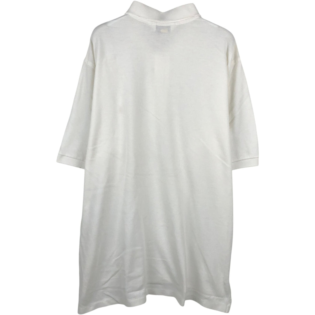 Brooks Brothers Golden Fleece Short-Sleeve Polo Shirt, Made in USA, Men's Size L (approx.) cotton white type Vintage Second Hand