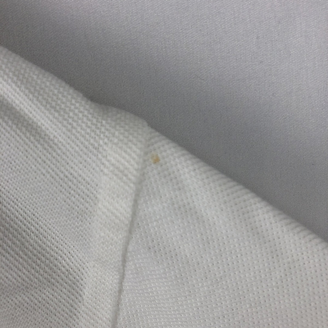 Brooks Brothers Golden Fleece Short-Sleeve Polo Shirt, Made in USA, Men's Size L (approx.) cotton white type Vintage Second Hand