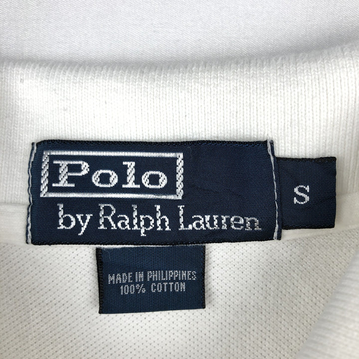Ralph Lauren POLO by Ralph Lauren short sleeve polo shirt, size S for men cotton white type Vintage Second Hand