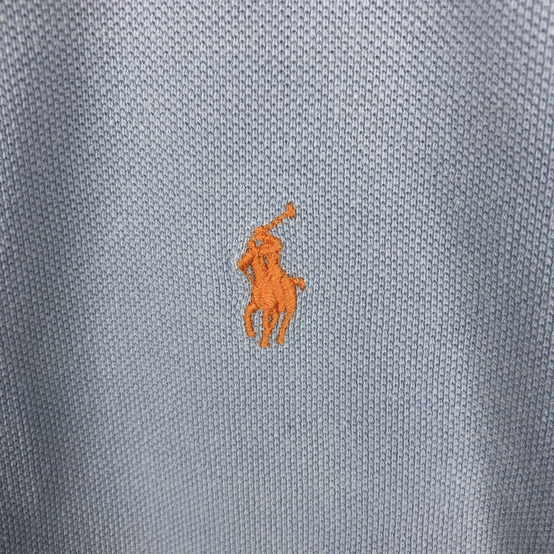 Ralph Lauren POLO by Ralph Lauren short sleeve polo shirt, men's size L cotton Blue type light blue Vintage Second Hand
