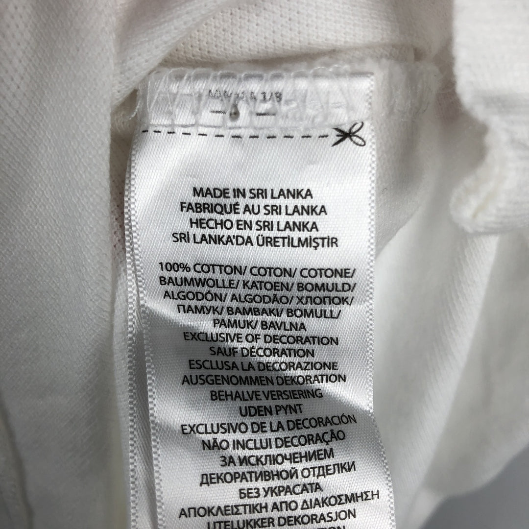 Ralph Lauren POLO RALPH LAUREN CUSTOM SLIM FIT Big Pony Short Sleeve Polo Shirt Men's XL cotton white type Vintage Second Hand